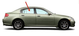 Passenger Right Side Rear Door Window Door Glass Compatible with 2003-2006 Infiniti G35 4 Door Sedan