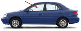Driver Left Side Front Door Window Door Glass Compatible with Kia Rio 4 Door Sedan 2001-2005 Models