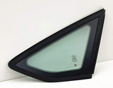 OE Black Moulding Style Passenger Right Side Quarter Window Quarter Glass Compatible with Ford Focus/Focus Rally Sport 4 Door Hatchback 2012-2018 Models