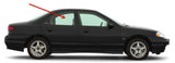 Passenger Right Side Rear Door Window Door Glass Compatible with Ford Contour 4 Door Sedan 1995-2000 Models