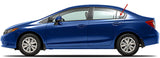 Driver Left Side Rear Vent Glass Vent Window Compatible with Honda Civic 4 Door Sedan 2012-2015 Models