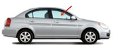 Passenger Right Side Front Door Window Door Glass Compatible with Hyundai Accent 4 Door Sedan 2006-2011 Models