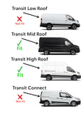 Heated Back Window Back Glass Passenger Right Side Compatible with Ford Transit 100.8" Mid-Roof & 110.2" High-Roof 2015-2022 Models