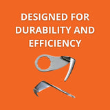 Fein U-Shaped Cutting Blade for Glass Removal Behind the Hood - Reinforced Design for Smooth, Clean Cuts on Cordless MultiMaster Tools, 1-1/2" Blade Length, 2-Pack - 63903212018