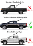 Driver Left Side Quarter Window Quarter Glass Compatible with Ford Ranger Pickup 2 Door Super Cab 2019-2022 Models