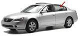 Driver Left Side Rear Door Window Door Glass Compatible with Nissan Altima 4 Door Sedan 2002-2006 Models