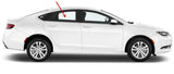 Passenger Right Side Rear Door Window Door Glass Compatible with Chrysler 200 4 Door Sedan 2015-2018 Models