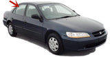 Passenger Right Side Rear Door Window Door Glass Compatible with Honda Accord 4 Door Sedan 1998-2002 Models