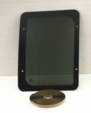 OE W/Logo Stationary Passenger Right Side Rear Hinged Body Side Door Window Door Glass Compatible with Ford Econoline Van 1992-2016 Models