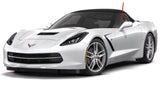 Driver Left Side Door Window Door Glass Compatible with Chevrolet Corvette 2 Door Convertible 2014-2019 Models