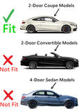 Tempered Passenger Right Side Door Window Door Glass Compatible with Mercedes Benz C300 C43AMG 2-Door Coupe 2017-2023 / C63AMG C63SAMG 2-Door Coupe 2017-2021 Models