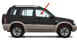 Passenger Right Side Front Door Window Door Glass Compatible with Chevrolet Tracker 1999-2005 4 Door Models