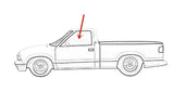 Driver Left Side Front Door Window Door Glass Compatible with Chevrolet S10 Blazer 1993-1994 Models/S10 Pickup 1993 Models