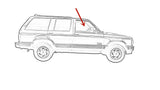 Passenger Right Side Front Door Window Door Glass Compatible with Oldsmobile Bravada 1993-1994 Models