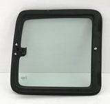 Movable Driver Left Side Rear Quarter Window Quarter Glass With Frame & Latch Compatible with Chevrolet Silverado Pickup 2 Door Extended Cab 1999-2006 Models