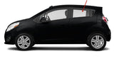 Driver Left Side Rear Door Window Door Glass Compatible with Chevrolet Spark 2013-2015 Models