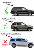 Passenger Right Side Front Door Window Door Glass Compatible with Nissan Pathfinder/Infiniti QX4 1996-2004 Models (Not for Pathfinder Armada)
