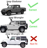 Privacy Driver Left Side Rear Door Window Door Glass Compatible with Jeep Wrangler 2018-2022 / Gladiator 2020-2023 4 Door Models
