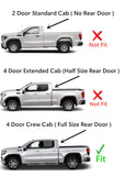 Driver Left Side Rear Door Window Door Glass Compatible with GMC Sierra/Chevrolet Silverado 1500 4 Door Crew Cab 2019-2022 Models