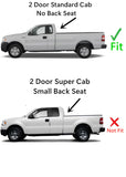 Stationary Driver Left Side Rear Access Door Quarter Window Quarter Glass Quarter Window Compatible with Ford F150 Pickup 2 Door Standard Cab 2004-2008 Models