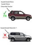 Tempered Passenger Right Side Rear Door Window Door Glass Compatible with Chevrolet Tracker/Suzuki Vitara/Suzuki Grand Vitara 1999-2005 Models (Not For Grand Vitara XL-7)