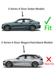 Tempered Driver Left Side Rear Door Window Door Glass Compatible with BMW 3-Series 320i 330i 330e 4-Door Sedan 2019-2024 Models
