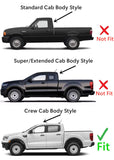 Driver Left Side Rear Door Window Door Glass Compatible with Ford Ranger Pickup 4 Door Crew Cab 2019-2022 Models