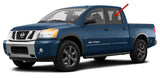 Driver Left Side Rear Door Window Door Glass Compatible with Nissan Titan 4 Door Crew Cab 2004-2015 Models