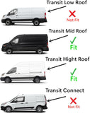 Driver Left Side Front Door Window Door Glass Compatible with Ford Transit 110.2'' (High-Roof) 100.8'' (Mid-Roof) Van 2015-2022 Models