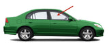 Passenger Right Side Front Door Window Door Glass Compatible with Honda Civic 4 Door Sedan 2001-2005 Models