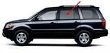 Driver Left Side Rear Door Window Door Glass Compatible with Honda Pilot 2003-2008 Models