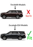 With Sensor Style Tempered Driver Left Side Quarter Window Quarter Glass Compatible with Cadillac Escalade ESV 2021-2024 Models ( Not For Escalade )