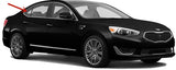 Passenger Right Side Rear Vent Window Vent Glass Compatible with Kia Cadenza 2014-2016 Models