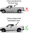 Driver Left Side Rear Access Door Quarter Window Quarter Glass Compatible with Ford F150 2 Door Super Cab 2004-2014 Models