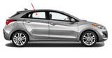 Passenger Right Side Rear Door Window Door Glass Compatible with Hyundai Elantra GT 4 Door Hatchback 2013-2017 Models