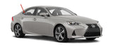 Passenger Right Side Rear Vent Window Vent Glass Compatible with Lexus IS250 2014-2017 / IS350 2014-2020 / IS200t 2016-2017 / IS300 2016-2020 4 Door Sedan Models