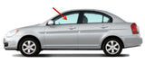 Driver Left Side Front Door Window Door Glass Compatible with Hyundai Accent 4 Door Sedan 2006-2011 Models