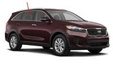 Passenger Right Side Rear Door Window Door Glass Compatible with Kia Sorento 2016-2020 Models