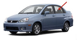 Driver Left Side Rear Door Window Door Glass Compatible with Suzuki Aerio 4 Door Sedan 2002-2007