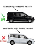 Passenger Right Side Rear Vent Window Vent Glass Compatible with Ford Transit Connect Long Wheel Base Mini Van 2014-2022 Models