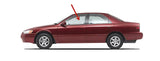 Driver Left Side Front Door Window Door Glass Compatible with Toyota Camry 1997-2001 Models