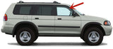 Passenger Right Side Front Door Window Door Glass Compatible with Mitsubishi Montero Sport 1997-2007 Models
