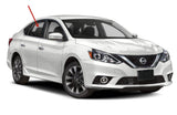 Passenger Right Side Rear Door Window Door Glass Compatible with Nissan Sentra 4 Door Sedan 2013-2019 Models