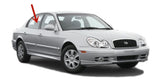 Passenger Right Side Rear Door Window Door Glass Compatible with Hyundai Sonata 4 Door Sedan 2002-2005 Models