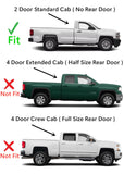 Passenger Right Side Door Window Door Glass Compatible with Chevrolet Silverado/GMC Sierra 1500 2 Door Standard Cab 2014-2018 Models/2500 3500 2 Door Standard Cab 2015-2019 Models