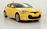 Passenger Right Side Front Door Window Door Glass Compatible with Hyundai Veloster 2012-2017 Models