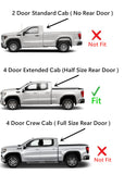 Driver Left Side Rear Door Window Door Glass Compatible with Chevrolet Silverado/GMC Sierra 1500 4 Door Extended Cab 2019-2022 Models