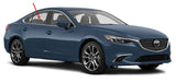 Passenger Right Side Rear Door Window Door Glass Compatible with Mazda 6 2014-2021 Models