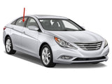 Passenger Right Side Rear Door Window Door Glass Compatible with Hyundai Sonata 2011-2014 Models / Sonata Hybrid 2011-2015 Models