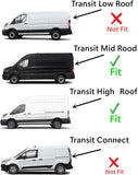 Heated Rear Back Window Back Glass Driver Left Side Compatible with Ford Transit 83.2" Low-Roof Van 2015-2023 Models (Not for Mid-Roof , High-Roof , Or Transit Connect)